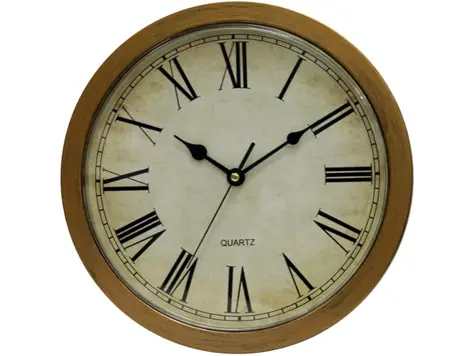 Reloj de Pared Vintage con Almacenamiento Oculto - Bronce