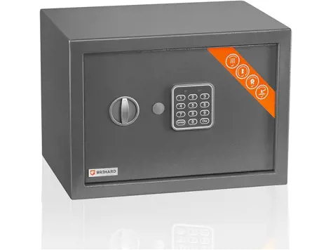 Caja Fuerte Electrónica Brihard Family - Seguridad Hogar - LED - 25x35x25cm.