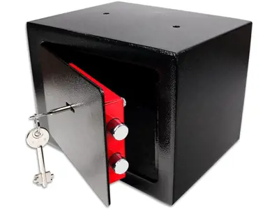 Caja Fuerte Schramm Mini Pared Llave Negro - ¡Protege tus objetos!